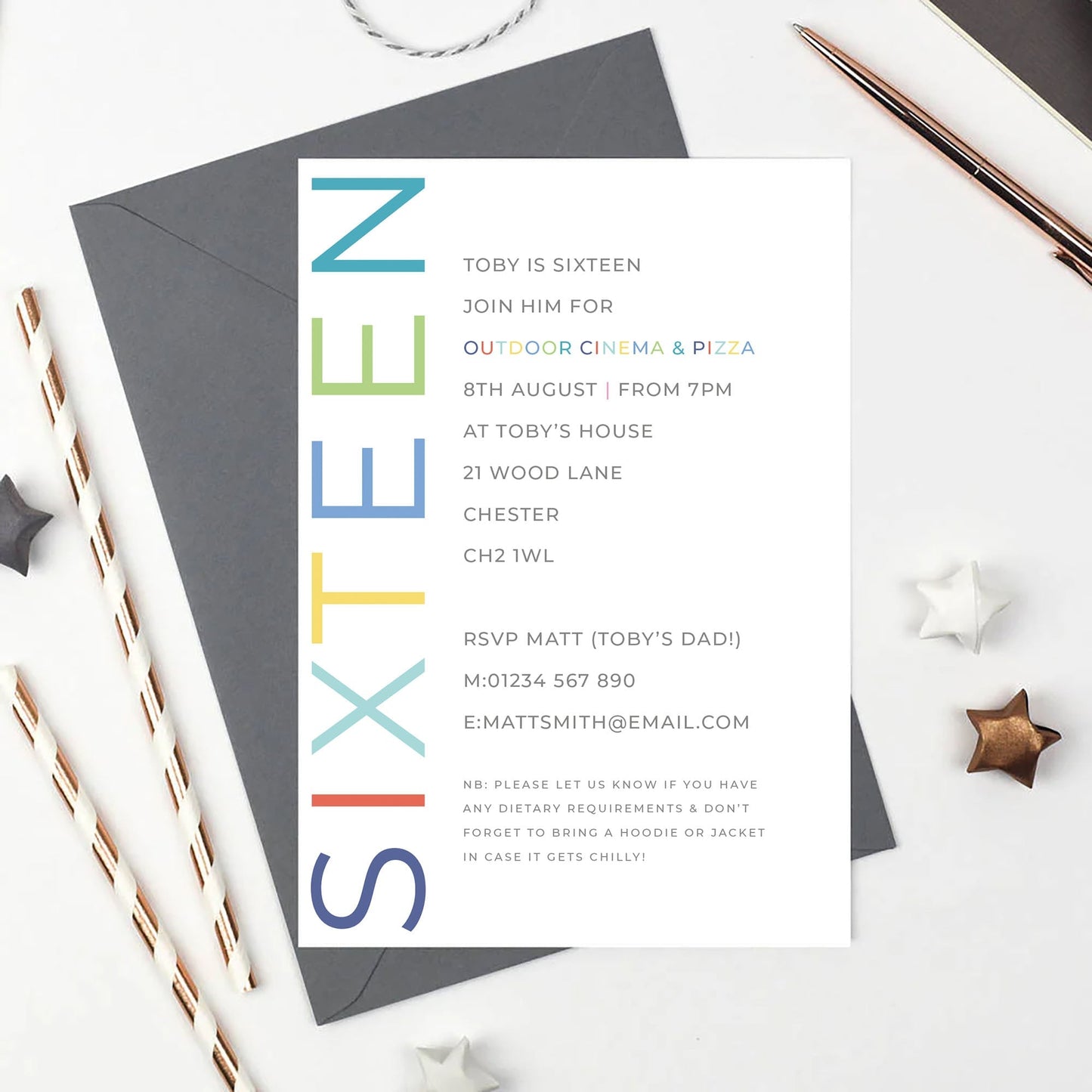 16th Birthday Party Invitations