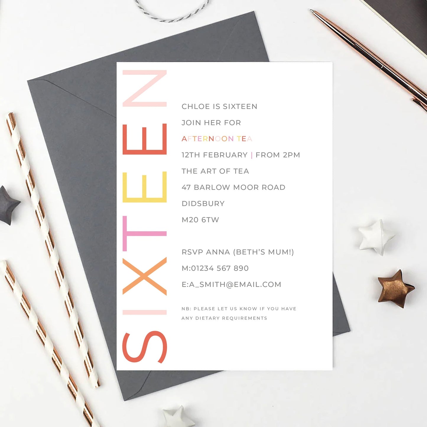16th Birthday Party Invitations