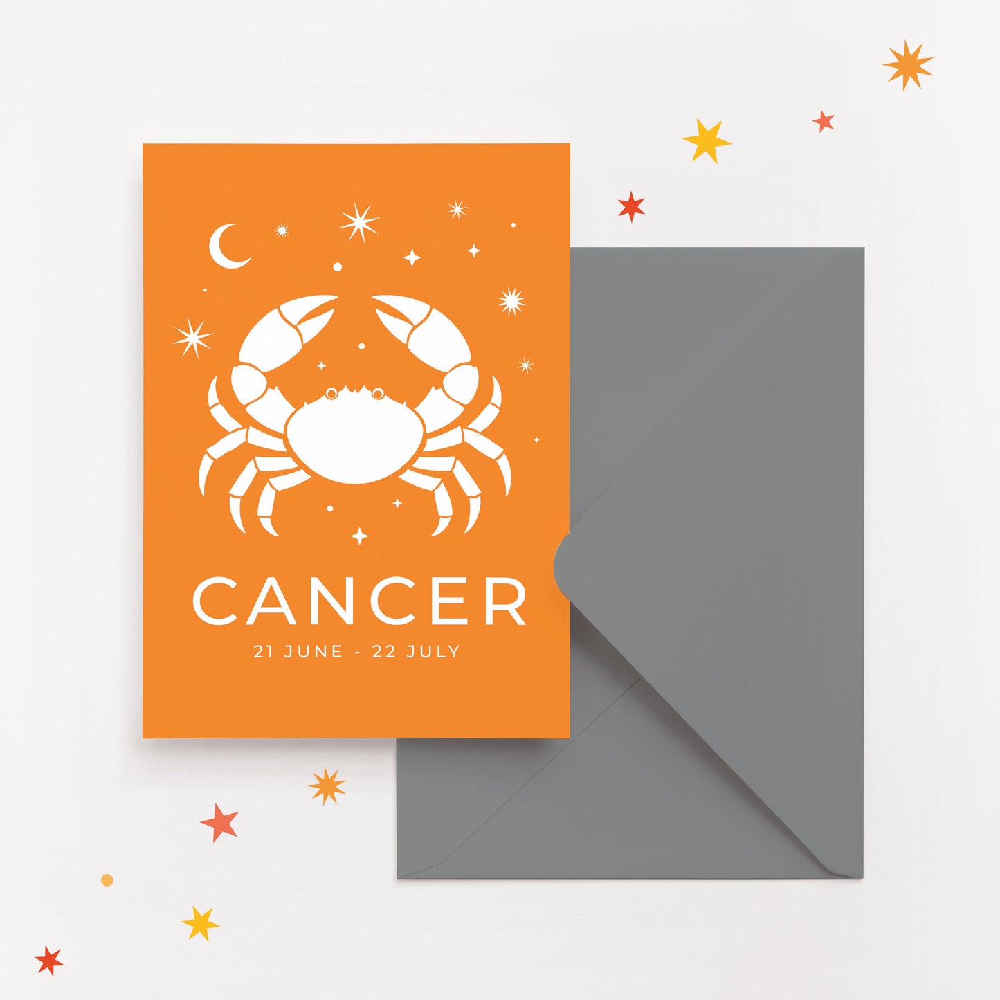 Cancer Zodiac Birthday Card