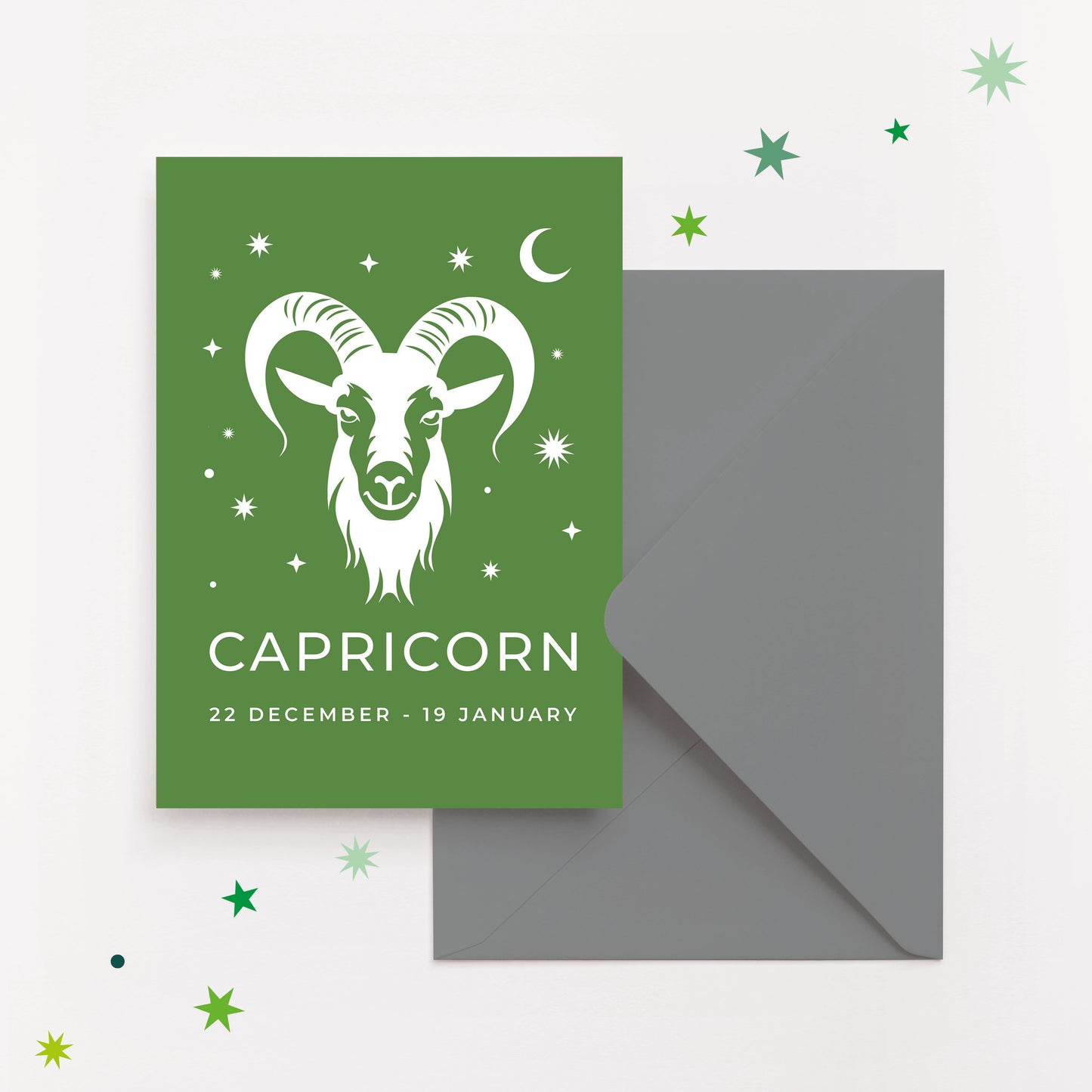 Capricorn Zodiac Birthday Card