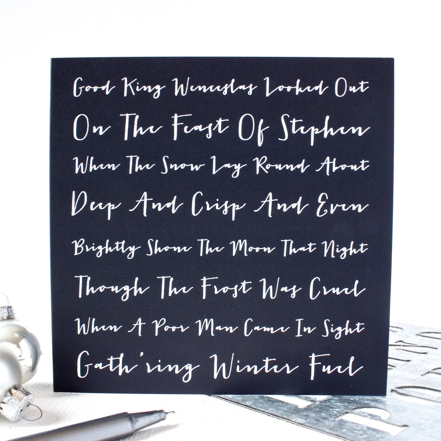 Good King Wenceslas Christmas Card - Studio 9 Ltd