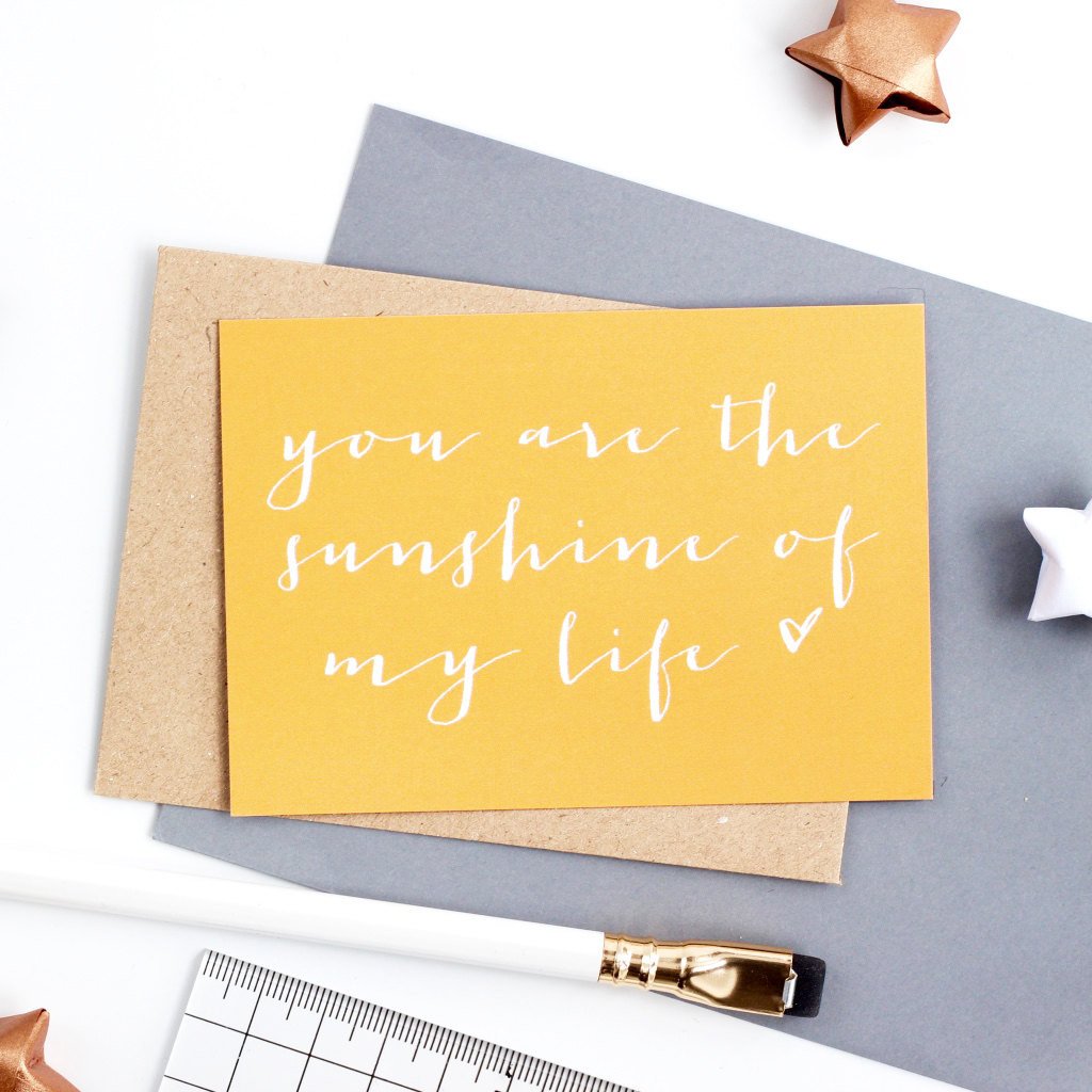 Mini Love Note - Sunshine of my Life - Studio 9 Ltd