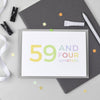 60th Birthday - 59 And Four Quarters Wrapping Paper Set - Studio 9 Ltd