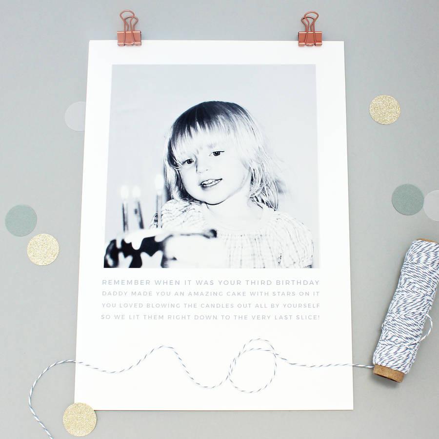 Personalised Photo Story Print - Studio 9 Ltd