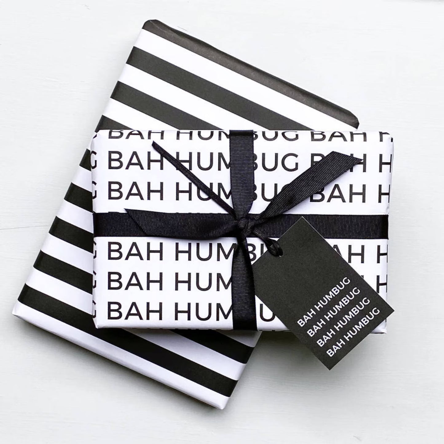 Bah Humbug Christmas Wrapping Paper Set