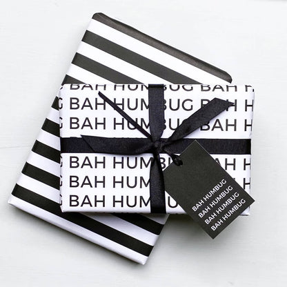Bah Humbug Christmas Wrapping Paper Set