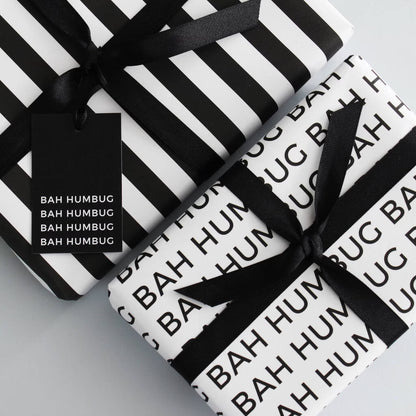 Bah Humbug Christmas Wrapping Paper Set