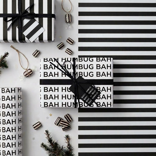 Bah Humbug Christmas Wrapping Paper Set