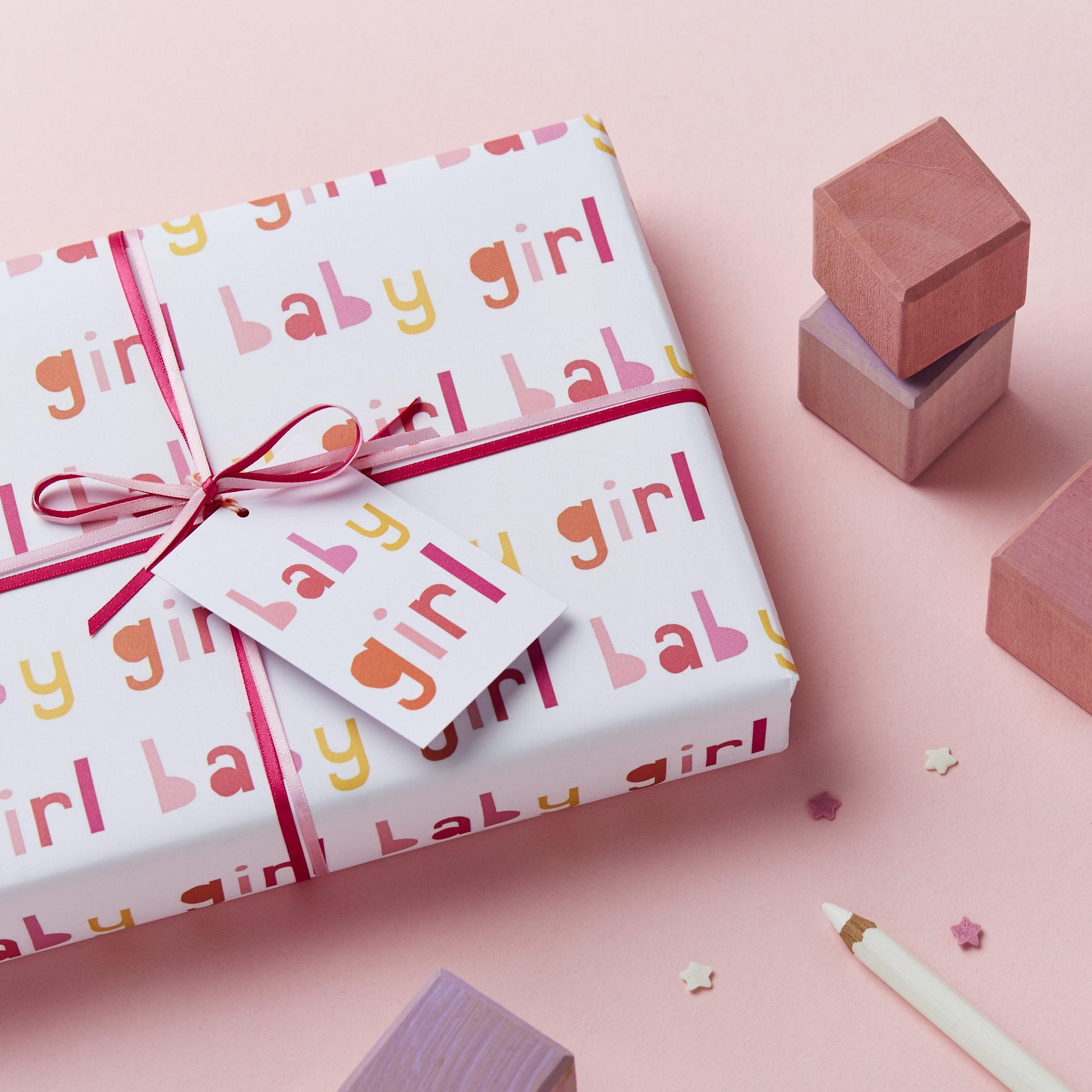 Baby Girl Wrapping Paper Set - Studio 9 Ltd