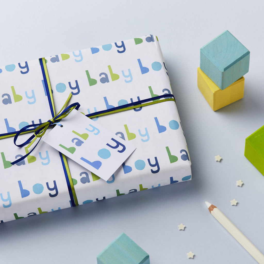 Baby Boy Wrapping Paper Set - Studio 9 Ltd