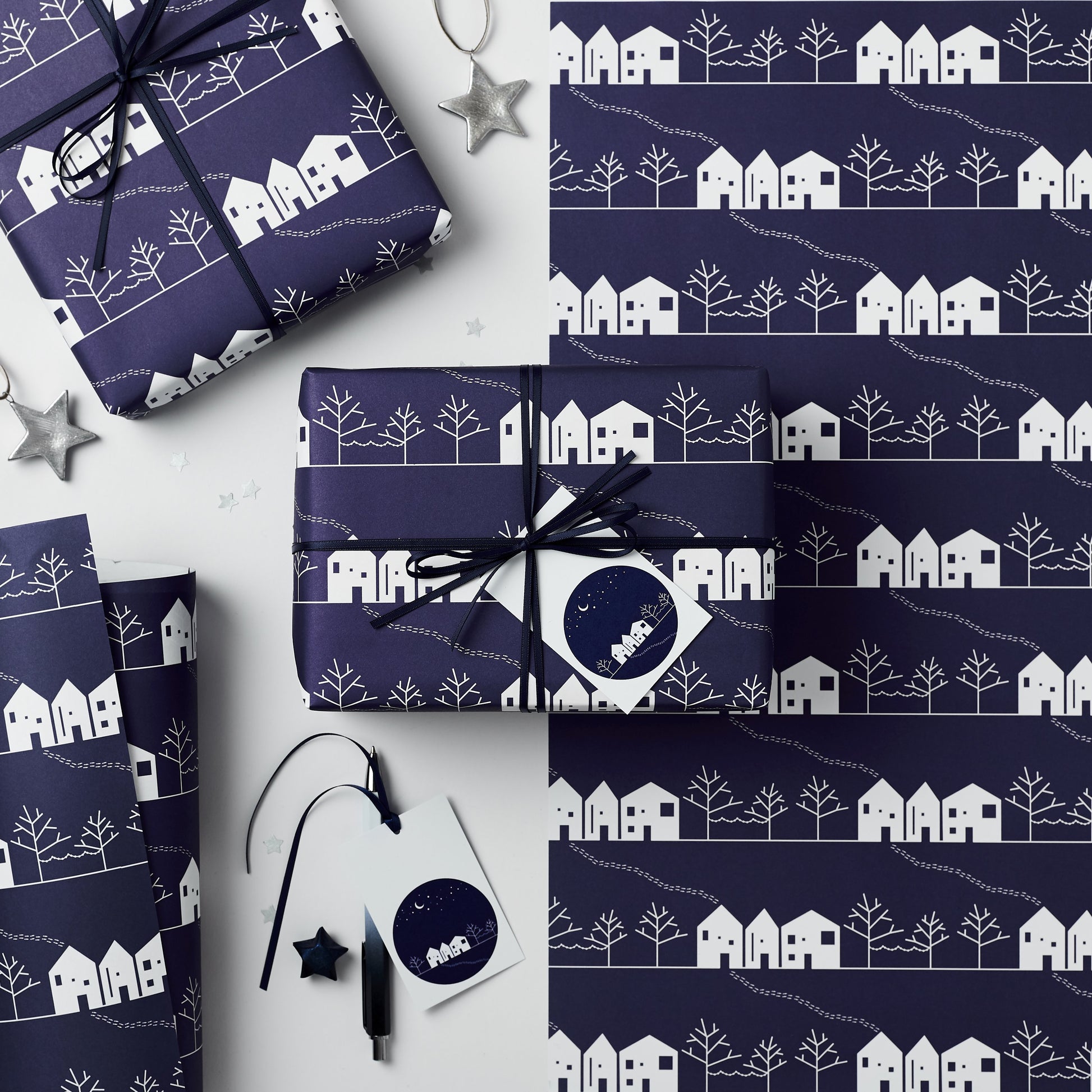 Winter Scene Christmas Gift Wrap Set - Studio 9 Ltd