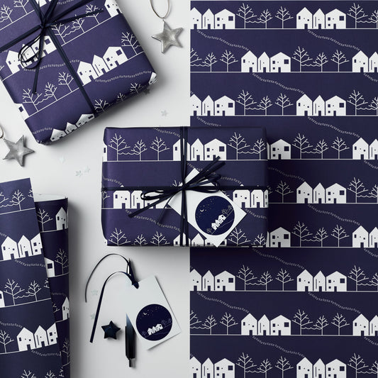 Winter Scene Christmas Gift Wrap Set - Studio 9 Ltd