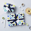 Blue Heart Wrapping Paper Set - Studio 9 Ltd