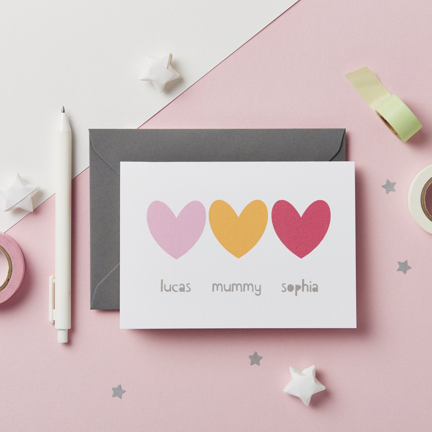 Personalised Siblings Mother's Day Card - Studio 9 Ltd