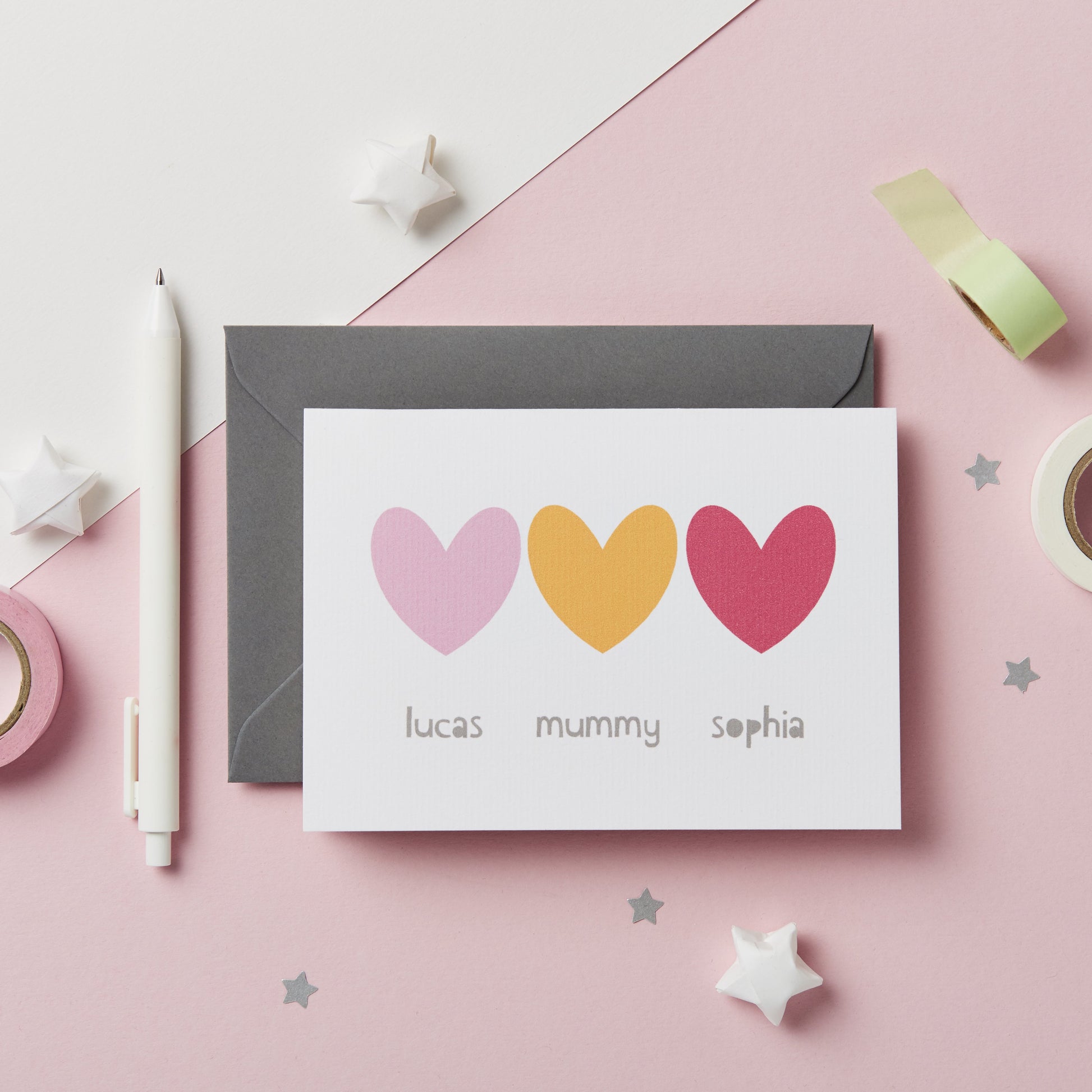 Personalised Siblings Mother's Day Card - Studio 9 Ltd
