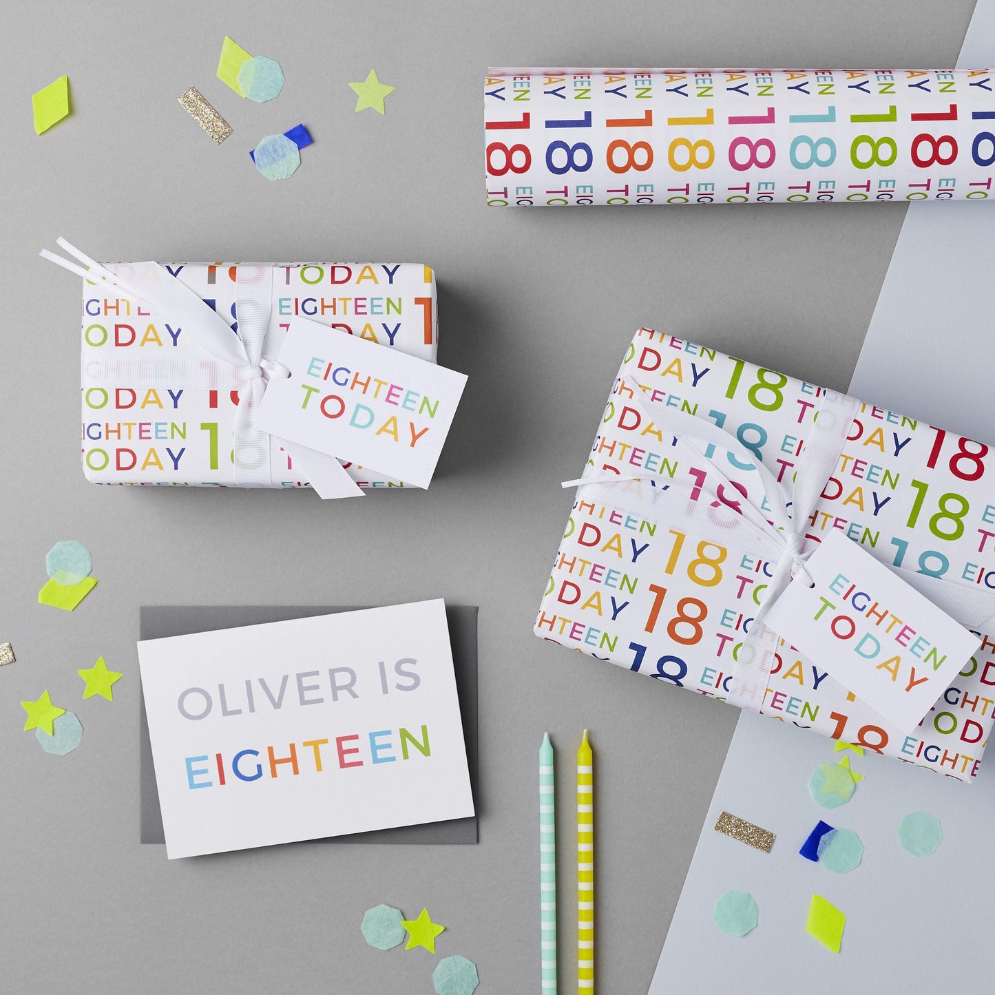 18th Birthday Wrapping Paper Set - Studio 9 Ltd