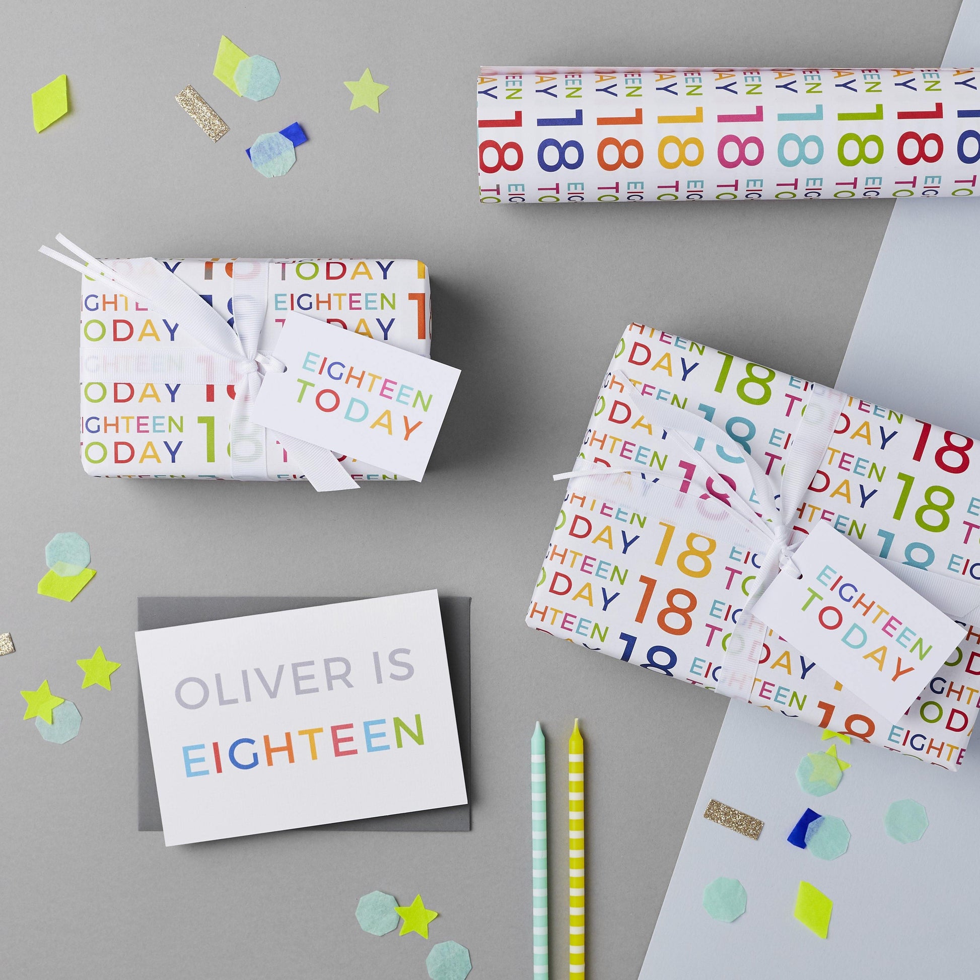 18th Birthday Wrapping Paper Set - Studio 9 Ltd