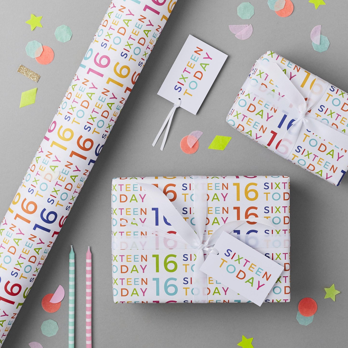 16th Birthday Wrapping Paper Set - Studio 9 Ltd