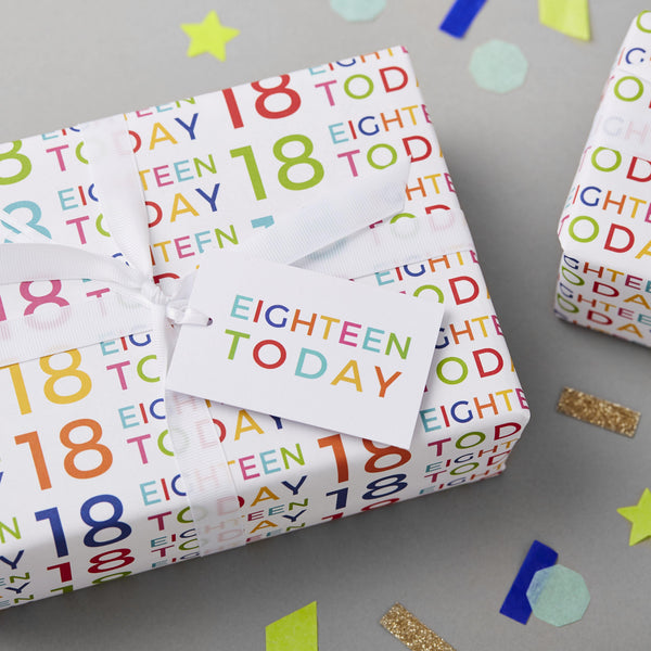 18th Birthday Wrapping Paper Set - Studio 9 Ltd