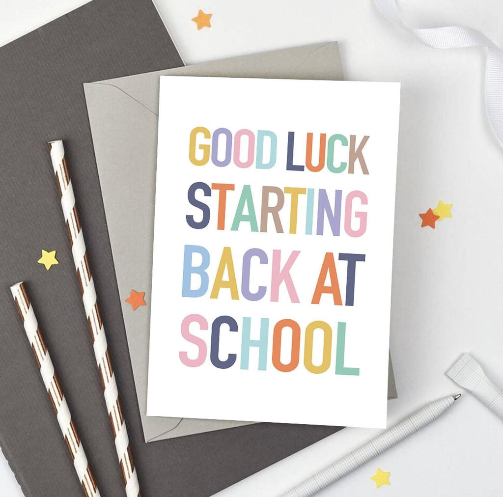 Good Luck 'Back To School' Card - Studio 9 Ltd