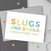 Slugs and Snails Baby Boy Card - Studio 9 Ltd