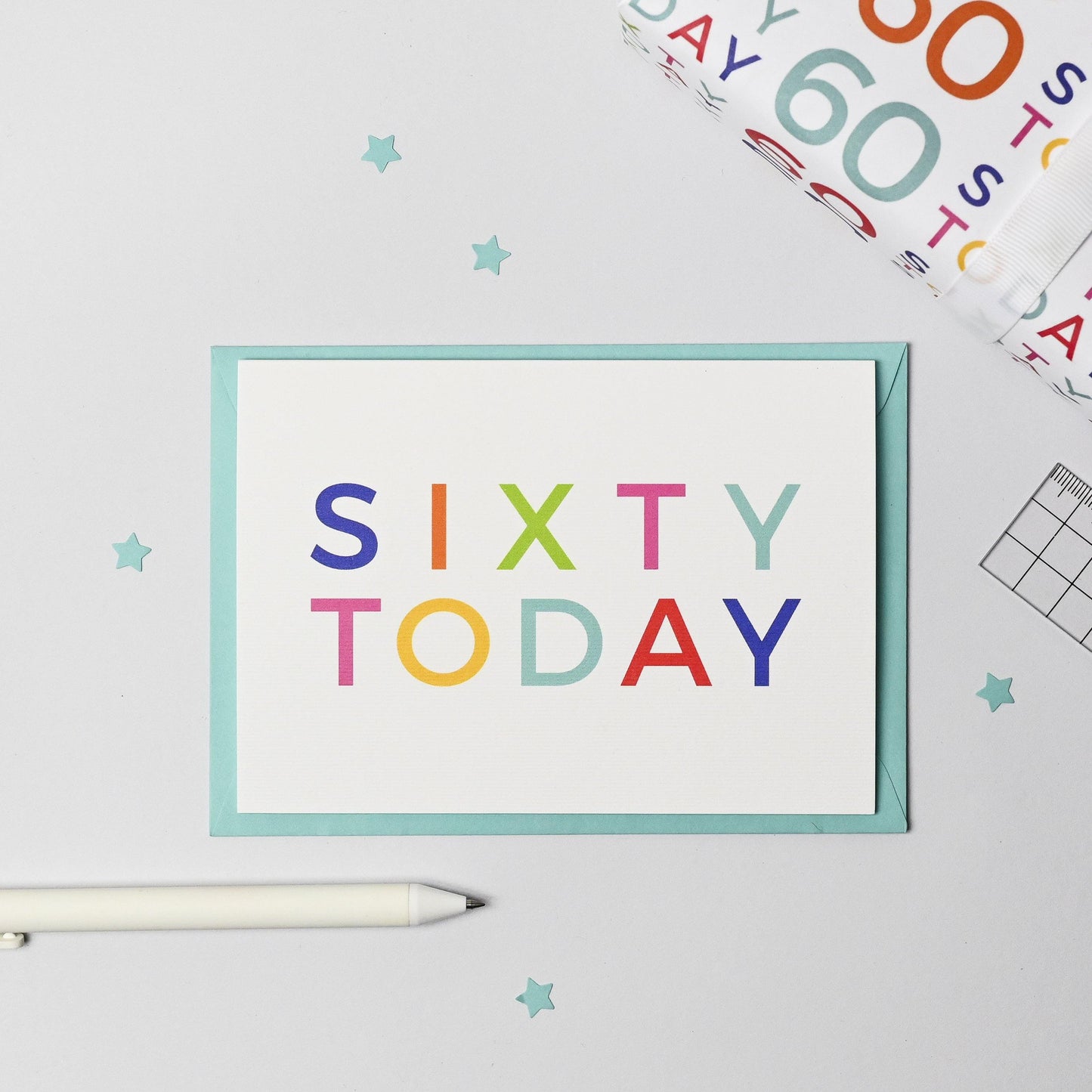 60 Today Wrapping Paper Set - Studio 9 Ltd