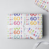 60 Today Wrapping Paper Set - Studio 9 Ltd