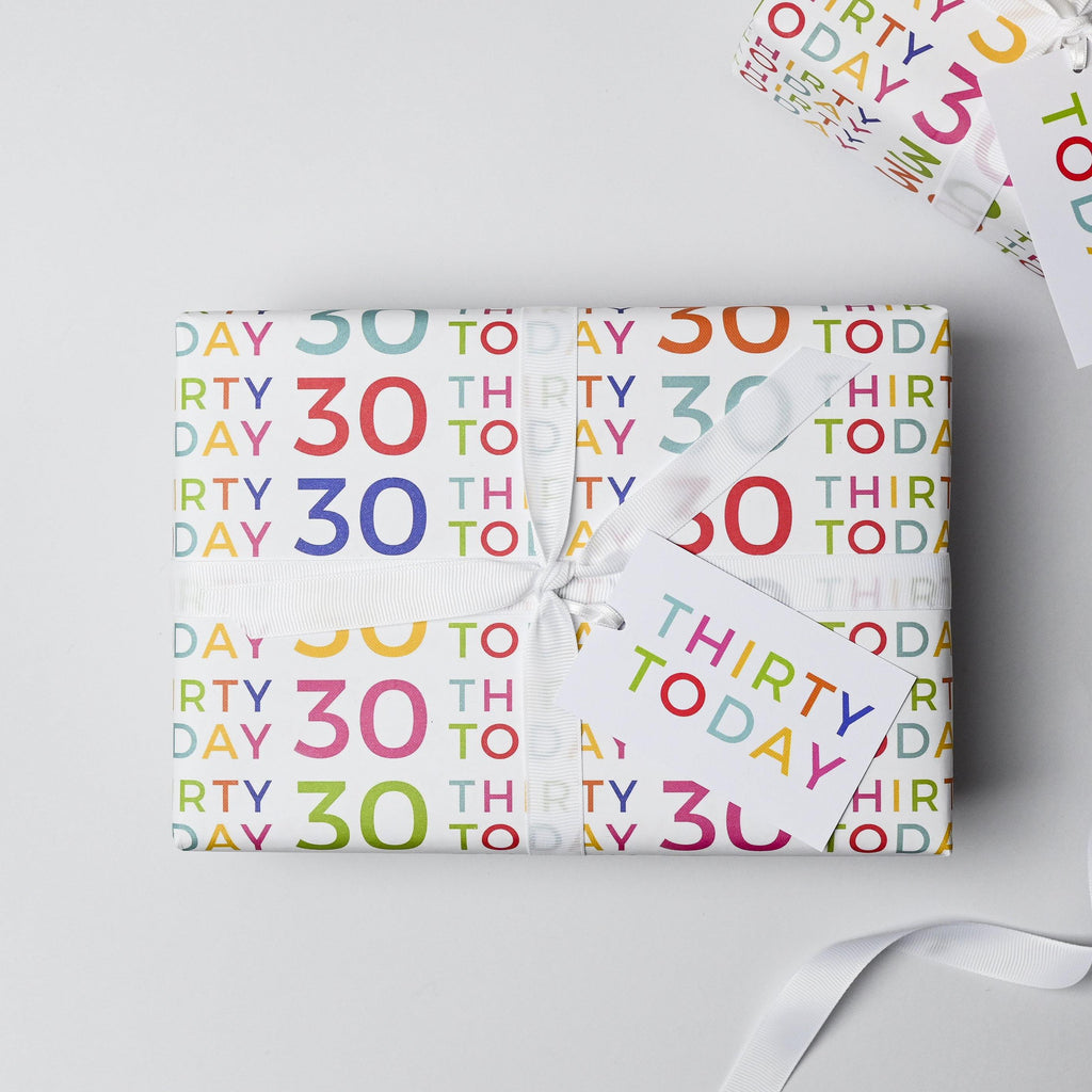 30 Today Wrapping Paper Set - Studio 9 Ltd