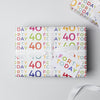 40 Today Wrapping Paper Set - Studio 9 Ltd