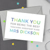 'Thank You' Teacher Card - Studio 9 Ltd