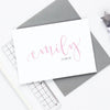 Baby Girl Name and Date Card - Studio 9 Ltd