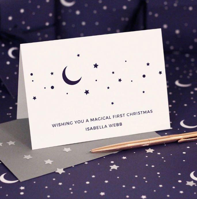Personalised Magical First Christmas Card - Studio 9 Ltd