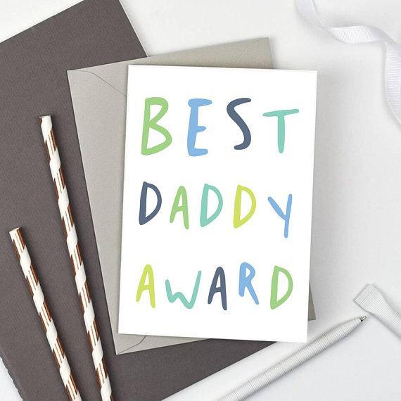 Best Daddy Award Fathers Day Card - Studio 9 Ltd