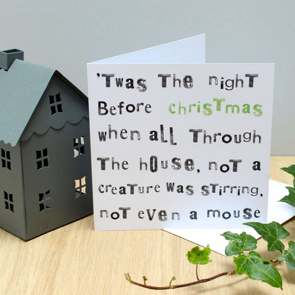 Twas The Night... Christmas Card - Studio 9 Ltd