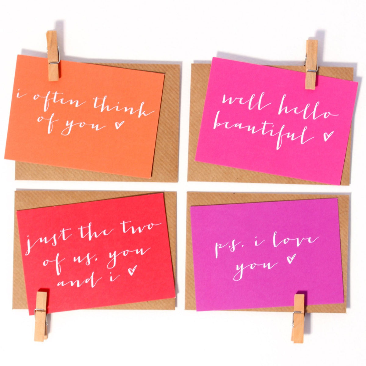 Note Card Love Notes Mini Love Notes - Set of 8– Studio 9 Ltd