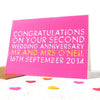 Personalised Wedding Anniversary Card - Studio 9 Ltd