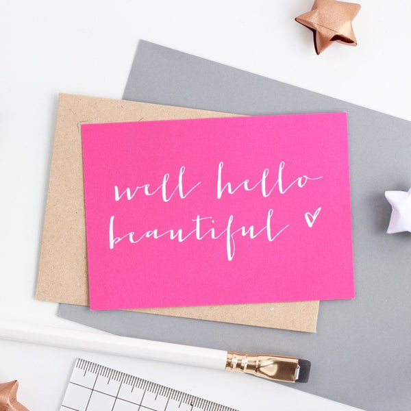 Mini Love Note  - Well Hello Beautiful - Studio 9 Ltd