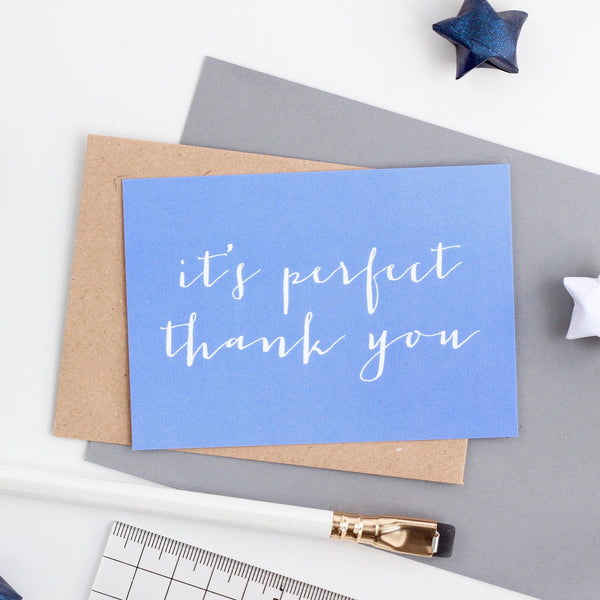 Mini Thank You - It's Perfect... - Studio 9 Ltd