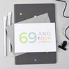 70th Birthday - 69 And Four Quarters Wrapping Paper Set - Studio 9 Ltd