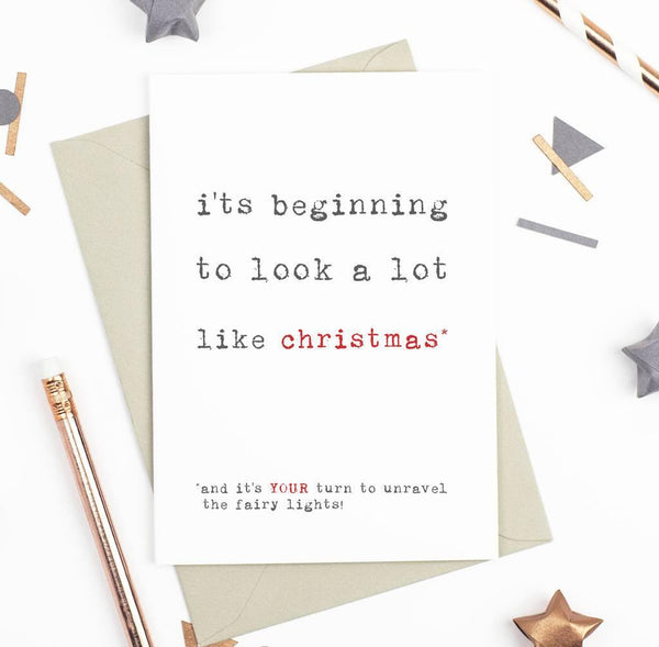 'A Lot Like Christmas' Christmas Card - Studio 9 Ltd
