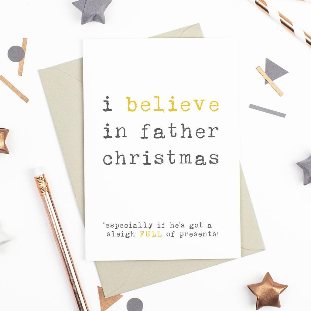 'I Believe' Christmas Card - Studio 9 Ltd