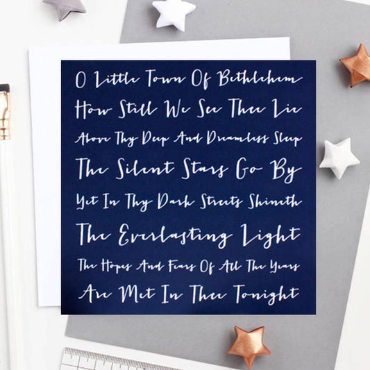 'O Little Town' Christmas Card - Studio 9 Ltd