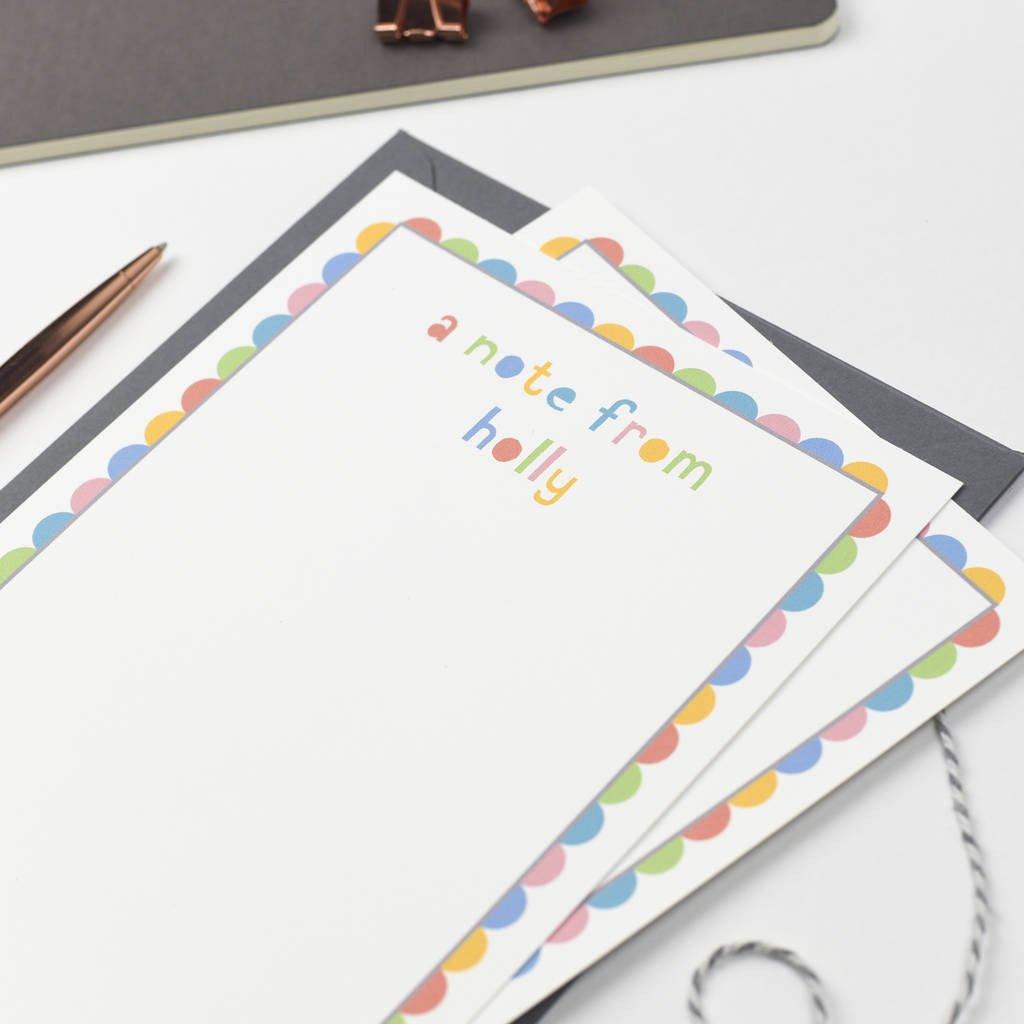 Personalised 'A Note From' Writing Set - Studio 9 Ltd