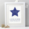 Personalised 'Star Is Born' Print - Studio 9 Ltd