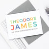 Personalised Boys Christening Card - Studio 9 Ltd