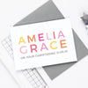 Personalised Girls Christening Card - Studio 9 Ltd