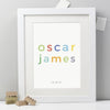Personalised Childs Name Print - Studio 9 Ltd
