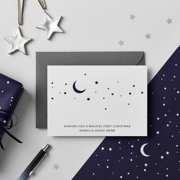 Personalised Magical First Christmas Card - Studio 9 Ltd