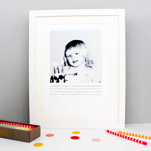 Personalised Photo Story Print - Studio 9 Ltd