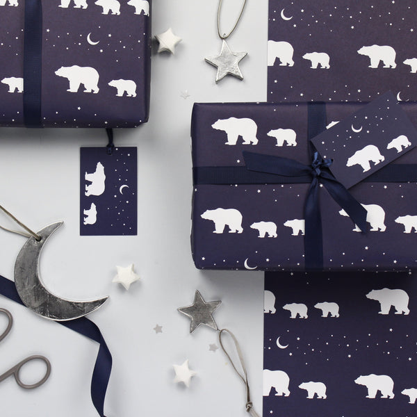 Polar Bears Christmas Gift Wrap Set - Studio 9 Ltd